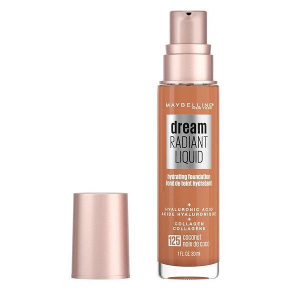 130 Cocoa Maybelline Dream Radiant Liquid Hydrating Foundation + Collagen - Picture 1 of 4